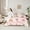 Pink 03, variant on Feelyou Gingerbread Man Kids Twin Bedding Sets 7-Piece, Fairy Tale Xmas Tree Bedding Comforter Set, Merry Christmas Reversible Sheet Sets, Lightweight Room Decor
