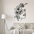 thumbnail image 4 of Arte de pared de metal para mujer, arte de alambre de cara, silueta minimalista, escultura de pared abstracta para sala de estar, dormitorio, baño,, 4 of 8