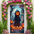 thumbnail image 5 of Spooky Gothic Pumpkin Banner Haunted Halloween Ghost for Holiday Decoration Party Decor Indoor Event, 5 of 5