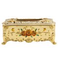 thumbnail image 1 of Shisuyan Top-Grade Napkin Holder European Style Napkin Case Rose Patterned Tissue Box, 1 of 8