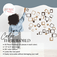 thumbnail image 2 of Funky R/Squares Wall Sticker Vinyl Decal 40-Piece 2 color Retro Mod Shapes, Tan and Chocolate Brown, 2 of 6
