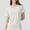 White, variant on SHITINN Women's Casual Loose Fit Round Neck Short Sleeve T Shirt with Back Cutout and Side Gather Women's Short Sleeve Tops Womens Tees Loose Fit Womens Tops Trendy