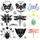 thumbnail image 1 of Sellos transparentes de silicona reutilizables con diseño de polilla y fases lunares para correos., 1 of 9