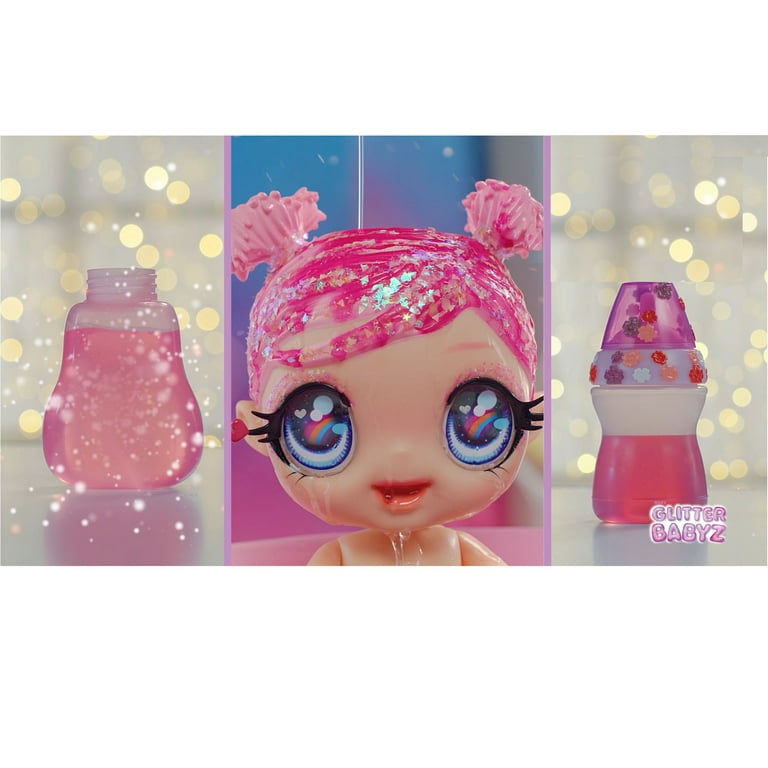 Pink glitter cheap hair lol doll