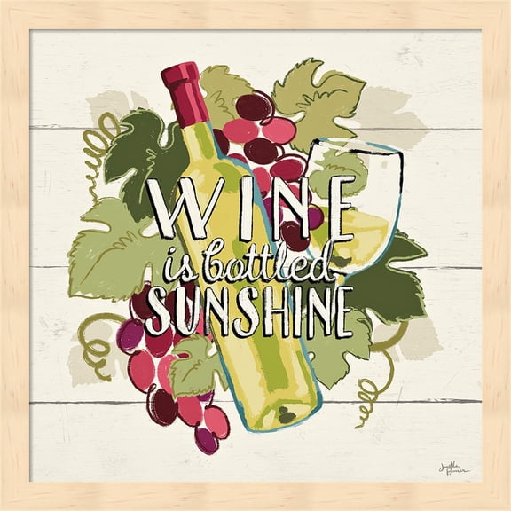 Wine and Friends IV by Janelle Penner, Framed Wall Art, 13.25W x 13.25H