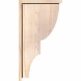 thumbnail image 3 of 7 1/2"W x 14"D x 26"H Ridgewood Smooth Corbel w/Backplate, Douglas Fir, 3 of 9
