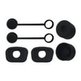 thumbnail image 2 of Juego de tapones de silicona para derrames, tapón de fugas, tapas de boquilla, accesorios para tazas, tapa, protector de polvo Negro, 2 of 9