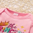 thumbnail image 4 of ZEHJUHAN Newborn Baby Girl's Outfit Set Letter Print Romper Tutu Skirt Headband Leggings Celebration Dress Pink，0-3M, 4 of 10