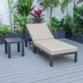 thumbnail image 2 of HomeStock Mediterranean Magic Modern Aluminum Outdoor Chaise Lounge Chair with Side Table & Cushions, 2 of 5
