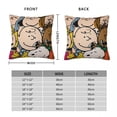 thumbnail image 5 of Funda de almohada decorativa con personajes de cómic de Peanuts, Merchandising para el hogar, Funda de almohada divertida de Snoopy y Charlie Brown, Funda de almohada con cremallera, Varios tamaños, 5 of 5