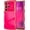 Hot Pink, variant on REQO for Samsung Galaxy S26 Case for Women Girls, Cute Wave Frame Curly Shape with Love Heart Raised Camera Protection Cover Luxury Plating Shockproof Phone Case for Galaxy S26