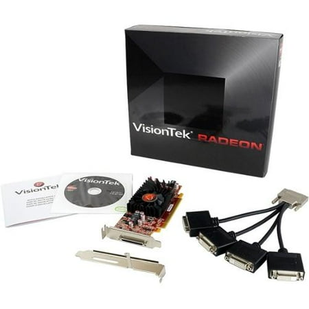 - Visiontek 900345 Radeon HD 5570 Graphic Card - 650 MHz Core - 1 GB DDR3 SDRAM - PCI Express 2.0 x16 - Low-profile - Sing