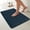 Navy, variant on BULULOM Rubber Backing Non-Slip Bath Mat, Thin Absorbent Bathroom Rug, Washable floor Mat for Sink-Shower,Dark Gray 16"x24"