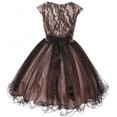 thumbnail image 2 of Little Girls Elegant Two Tone Rhinestones Junior Bridesmaid Pageant Flower Girl Dress Silver 4 (C50C45C), 2 of 3