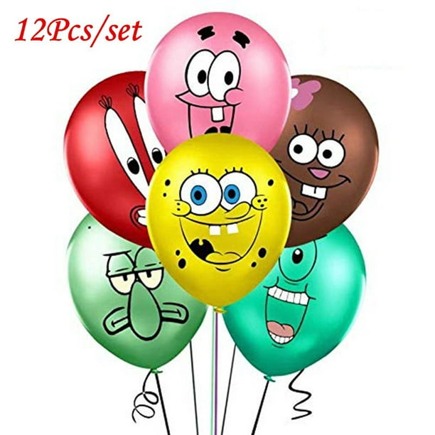 Cartoon Spongebob Latex Balloon Kids Birthday Party Decoration 