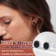 thumbnail image 2 of Pendientes de botón Silvora Black Onyx Plata de ley 925 8MM, 2 of 8