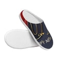 thumbnail image 3 of Lsque 2025 New Year 2 Pattern Womens Comfort Cotton on Scuff With Memory Foam and Anti-skid Sole Slipper-39/40, 3 of 7
