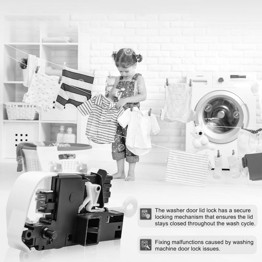 Heavy Duty Washing Machine Door Mechanism ABS Materials Easy Installation Front Load Washer Door Latches Assembly