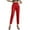 Red, variant on Summer Palazzo Pants for Women 2025 Casual Elasticity Slim Fit High Waist Solid Color Small Feet Ankle Flowy Trendy Casual Lounge Boho Beach Trousers