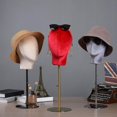 thumbnail image 2 of facefd Mannequin Head Model Velvet Stable for Hair Hairpieces Stand Rack Salon, 2 of 9