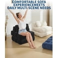 thumbnail image 3 of Yeshouse Sofá cama plegable 3 en 1, 190 x 87 x 22 cm, convertible individual con almohada y respaldo, portátil, para sala de estar y dormitorio, 3 of 8