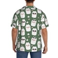 thumbnail image 5 of KLL Alpaca Faces Print Men's Shirt Short Sleeve Button Down Summer Cuba Beach Shirts- 4X-Large, 5 of 7