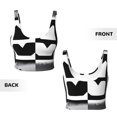 thumbnail image 5 of Lsque Geometry Dash Printed Women'S Sports Bra, Compression, Moisture Wicking, High-Impact Sports Bra For Women,Supportive sports bra-XX-Large, 5 of 9