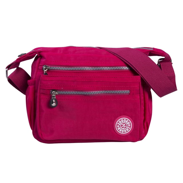 Bolsa de información de cuero femenino bolsa de lona impermeable Correa ajustable diaria billetera cuadrada