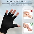 thumbnail image 4 of HXRH 12 Pairs Fingerless Cotton Gloves Washable and Reusable Moisturizing Gloves for Dry Hands Sleeping Eczema Gloves Fingerless Glove Soft and Comfortable(Black), 4 of 7