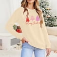 thumbnail image 6 of hotojiny Women's Christmas Sweater Crew Neck Fashion Print Knit Pullover Casual Long Sleeve Oversized Tops Ugly Sweater, 6 of 6