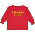 thumbnail image 3 of Inktastic Cleveland Girl gold Boys or Girls Long Sleeve Toddler T-Shirt, 3 of 5