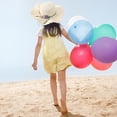 thumbnail image 5 of Sombrero de paja con ala ondulada para niños, de 52 a 54 cm de circunferencia, para verano, para exteriores, para viajes, color blanco lechoso, 5 of 5