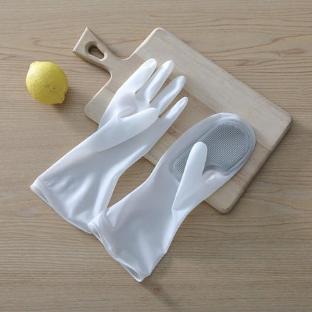 Protective Kitchen Clean Tools Washing Clothes Waterproof Silicone Rubber Dishwashing Gloves Household Gloves Kitchen 03