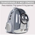 thumbnail image 3 of Mochila Backpack Transportadora de Mascotas Perro Gato Comerzalia Portamascotas, 3 of 6