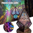 thumbnail image 3 of Bohemian Mosaic Starry Sky Projection Lamp Table Bedside Night Light, 3 of 3