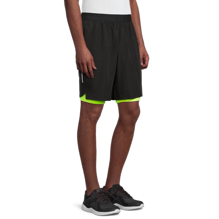 Russell Men's and Big Active 2-in-1 Woven 9" Shorts with Liner, up to size 5XL - Walmart.com