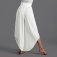 thumbnail image 6 of Vividxx Womens Pants Women Wide Leg Pants High Waisted Yoga Pants Hippie Pants Boho Beach Plus Size Palazzo Pants Vacation Trousers, 6 of 8