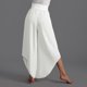 thumbnail image 5 of WILLBEST Pantalones Casuales elegantes para Mujer, de Pierna Ancha, Cintura Alta, Yoga, Hippie, Playa, Talla Grande, Palazzo para Mayor Comodidad y Versatilidad. Extra Grande, 5 of 7