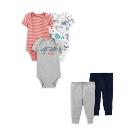 

Carter s Child of Mine Baby Boys Bodysuit & Pants Outfit Set 5-Piece Preemie-24 Months