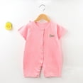 thumbnail image 4 of IROINNID Baby Short Sleeve Onesies Baby Pajamas Cotton Home Creeping Clothes for Infant, 4 of 4