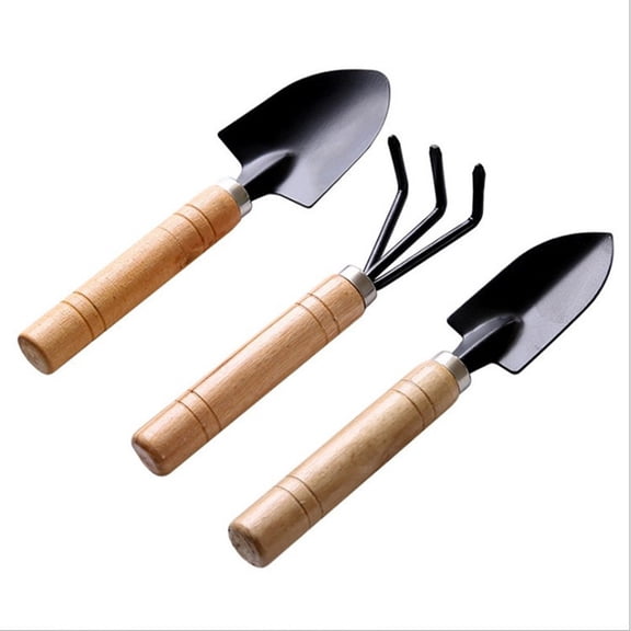 Mini Garden Tool Set, 3 Pieces Portable Mini Gardening Kit Including Hand Shovel
