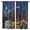 W107 x H160cm x2, variant on City Tokyo Tower Night Building Cityscape Scenery Curtains in the Bedroom Living Room Hall Window Kitchen Decoration Drapes