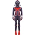 thumbnail image 3 of Traje de fantasía de Spiderman para cosplay, mono para niños y niñas, Spider Man Miles Morales, superhéroe, Halloween, carnaval, Zentai, 3 of 5