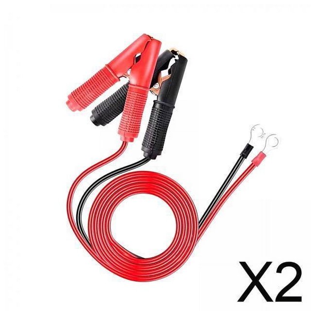 2xCars Cable De Batería Pinzas De De Batería Abrazadera 30A Fusible Cable De Salto De Batería 1M