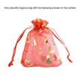 thumbnail image 3 of 100 Uds. Bolsas de Organza bolsas para envolver regalos con cordón caramelos regalo fiesta Navidad cumpleaños aniversario Festival Almacenamiento y organización del hogar Patrón de corazón Matsuzay HA010029-01, 3 of 6
