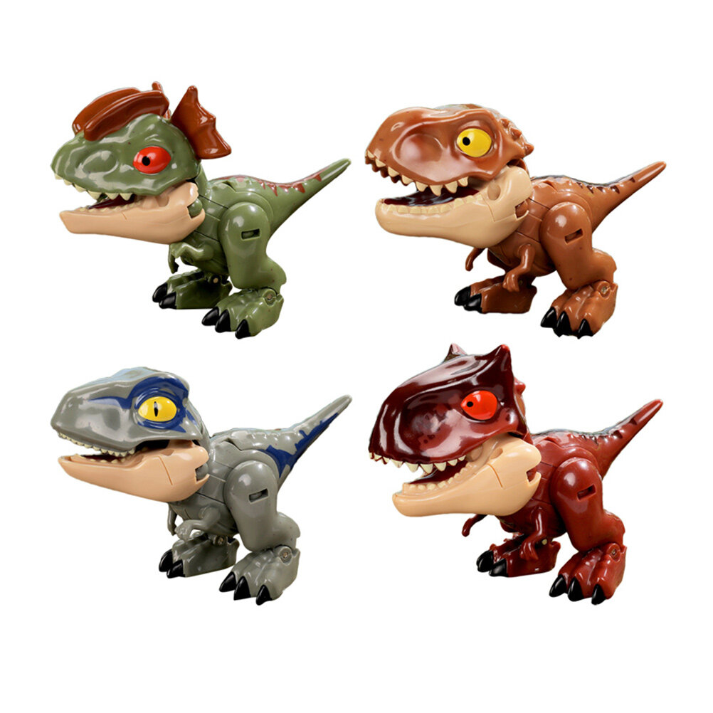 Dinosaur transforming toy 4 Pcs Dinosaur Transforming Toys Children Dinosaur Model Toy