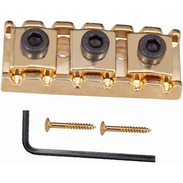 HUGFEGWE Premium Locking Nut with Hex Key for Tremolo Bridge 43mm, Gold CJB91-11587