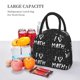 thumbnail image 5 of Fotbe I love Math Bolsa de Almuerzo con Estampado, Lonchera Aislada, Contenedor de Comida Reutilizable Tipo Cooler a Prueba de Fugas, 5 of 6