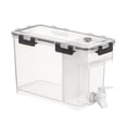 thumbnail image 2 of 3.5L Food-Grade Plastic Beverage Dispenser with Integrated Tap - Lightweight Large Capacity Cold Water/Ice/Juice Storage Container for Home, Office, Restaurants & Parties (Moonlight White), 2 of 5