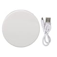 thumbnail image 1 of 3X Magnifying Compact Mirror Double Sided LED Adjustable Lighting Rechargeable Foldable Pocket Makeup Mirror White, 1 of 14